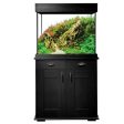 Ensemble Aquarium équipé Shaker Fluval de 168 L (44 gal US) et meuble en chêne noir Supply