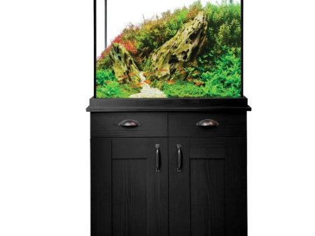 Ensemble Aquarium équipé Shaker Fluval de 168 L (44 gal US) et meuble en chêne noir Supply