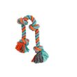 Bud z Jouet de corde pour chien - Avec 4 nœuds - Large - Orange et bleu on Sale