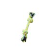 Bud z Jouet de corde pour chien - Avec 2 nœuds - Vert et jaune Hot on Sale