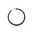 Black and Gold Hoop Earrings Online Hot Sale