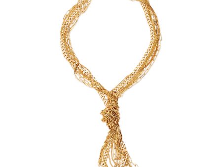 Gold Knotted Chain Necklace Online