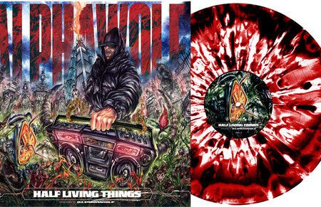 Alpha Wolf - Half Living Things LP (Red Black White Corona Vinyl) Hot on Sale