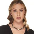 Vintage Gunmetal with Crystal, Hematite, and Pearls Chain Necklace Hot on Sale