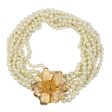 Magnolia Flower Pearl Necklace Online Hot Sale