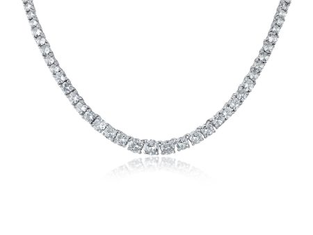 Cubic Zirconia Tennis Necklace on Sale