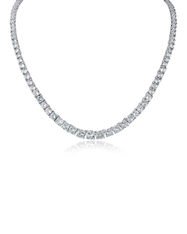 Cubic Zirconia Tennis Necklace on Sale