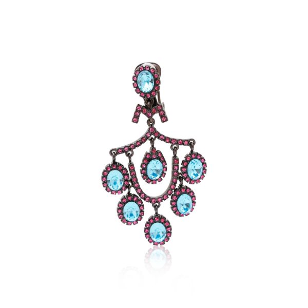 Pink & Aqua Chandelier Earrings Online