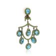 Peridot & Aqua Chandelier Earrings Discount