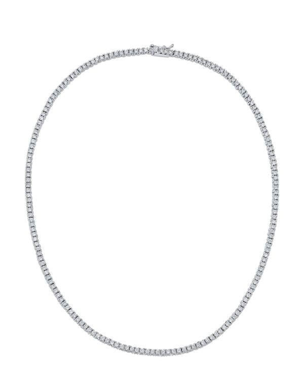 Round Cubic Zirconia Tennis Necklace Online