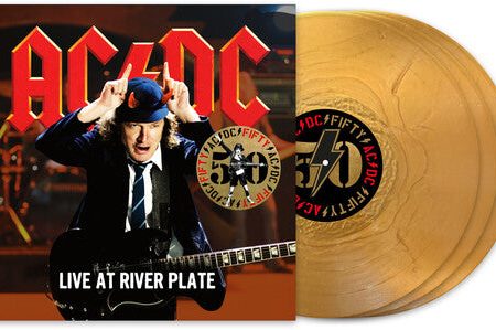 AC DC - Live At River Plate 3LP (50th Anniversary, Gold vinyl) Hot on Sale