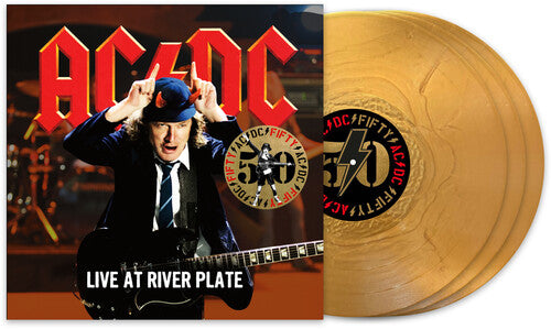 AC DC - Live At River Plate 3LP (50th Anniversary, Gold vinyl) Hot on Sale