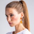 Topaz and Silver Teardrop Pierced or Clip Earrings For Discount