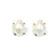 White Baroque Pearl Earrings For Sale