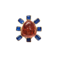 Sapphire and Rose Cabochon Center Clip Earring Sale