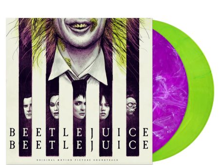 Beetlejuice Beetlejuice (Various Artists) - Soundtrack 2LP (Purple w  White Smoke Fluorescent Green Vinyl) For Discount