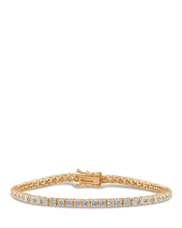 Cubic Zirconia & Gold Plated Tennis Bracelet Online