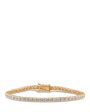 Cubic Zirconia & Gold Plated Tennis Bracelet Online