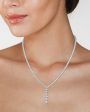 Round-Cut Cubic Zirconia Tennis Necklace on Sale