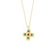 Gemstone Cross Pendant Necklace Supply