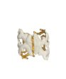 White Enamel Coral Branch Cuff For Cheap