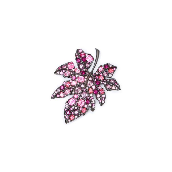 Twilight Mosaic Leaf Brooch Online