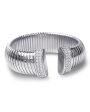 Cubic Zirconia & Rhodium Plated Round Pave Cuff Bracelet Supply