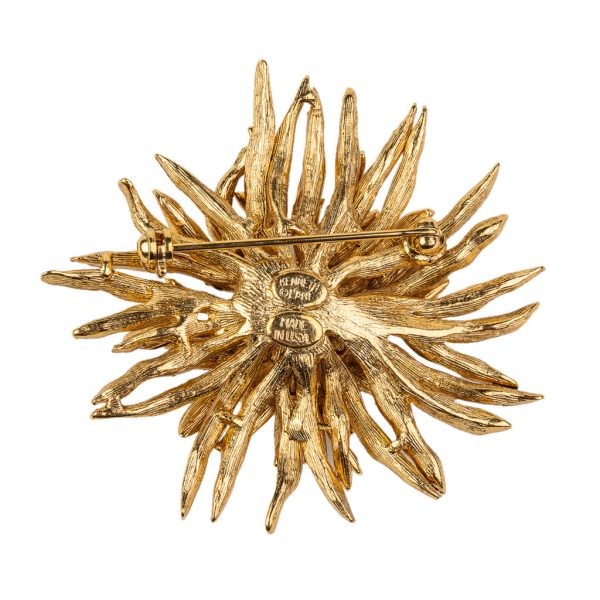 Antique Gold Flower Pin Cheap