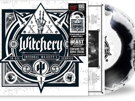 Witchery - In His Infernal Majesty s Service LP (Black & White Vinyl) Online Sale