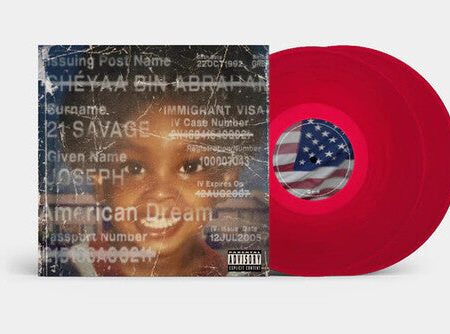 21 Savage - American Dream 2LP (Red Vinyl) For Cheap