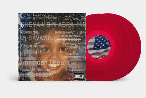 21 Savage - American Dream 2LP (Red Vinyl) For Cheap