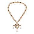 Antique Gold Multicolor Drop Pendant Necklace on Sale