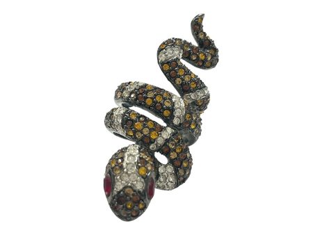 Rhinestone Snake Ring For Discount