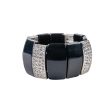 Black Stretch Wedge Bracelet Supply