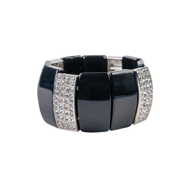 Black Stretch Wedge Bracelet Supply