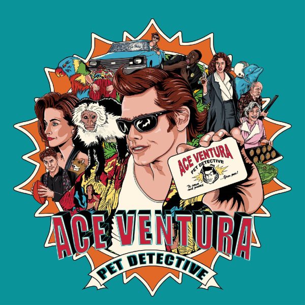 Ace Ventura: Pet Detective (Various Artists) - Soundtrack 2LP (Turquoise & Orange w Red Splatter Vinyl) Online