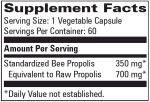 Bee Propolis Standardized 60 caps Fashion