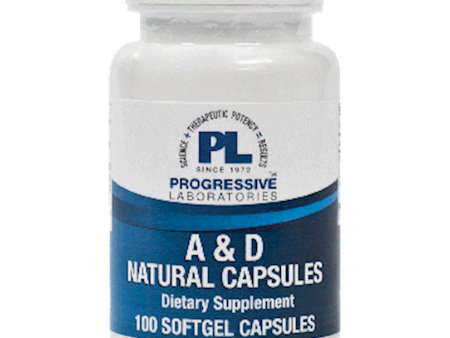 A & D Natural Capsules 100 gels For Sale