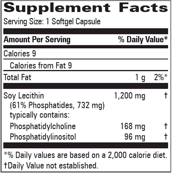 Lecithin 1200 mg 100 gels Hot on Sale