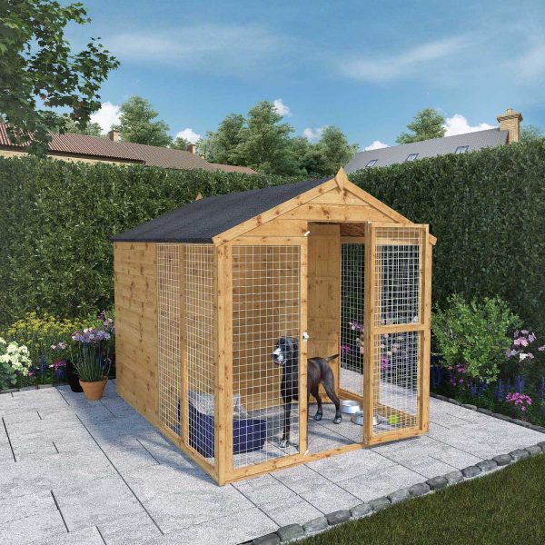 Mercia Staffordshire Outdoor Dog Kennel & Run 8 x 6ft Online