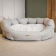 Essentials Twill Oval Bed in Linen by Lords & Labradors Sale