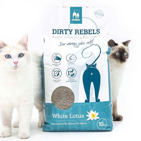 Dirty Rebels White Lotus Cat Litter 10 Litres For Discount