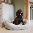 Essentials Twill Oval Bed in Linen by Lords & Labradors Sale