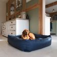 Box Bed With Removable Covers in Rhino Tough Pacific Faux Leather by Lords & Labradors For Sale