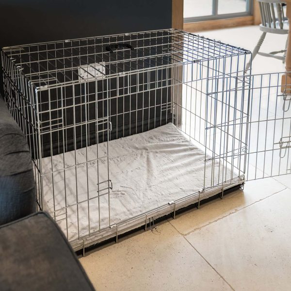 Essentials Twill Crate Mat in Linen by Lords & Labradors Sale