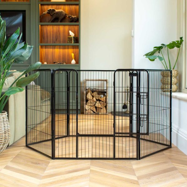 Puppy Play Pen & Crate Extension in Black by Lords & Labradors Online Hot Sale