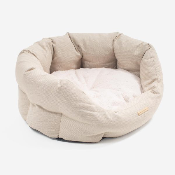 Essentials Twill Oval Bed in Linen by Lords & Labradors Sale