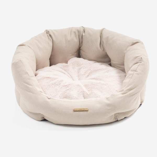 Essentials Twill Oval Bed in Linen by Lords & Labradors Sale