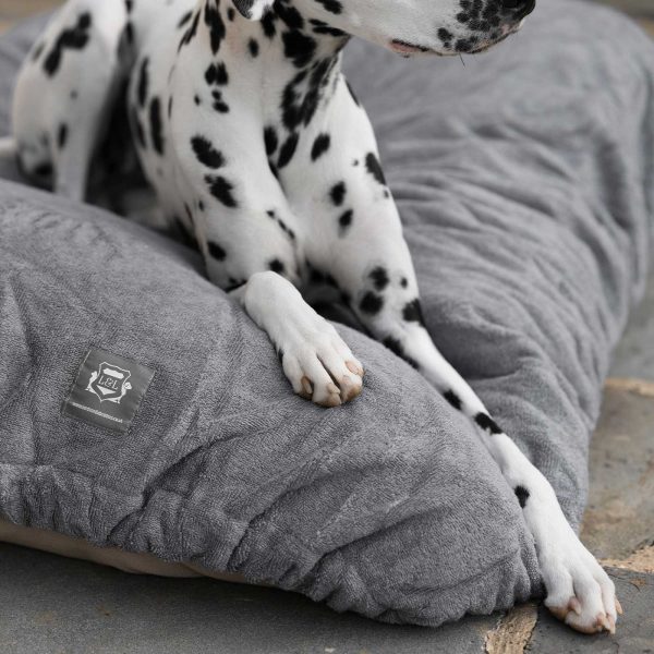 Bamboo Drying Cushion Cover in Gun Metal by Lords & Labradors Sale