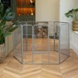 Puppy Play Pen & Crate Extension in Grey by Lords & Labradors Sale